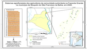 Localização das áreas de implantação