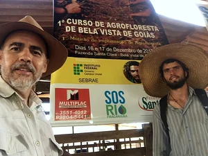 Rosimar Silva e Rubens Kraemer, que foi o instrutor do curso.